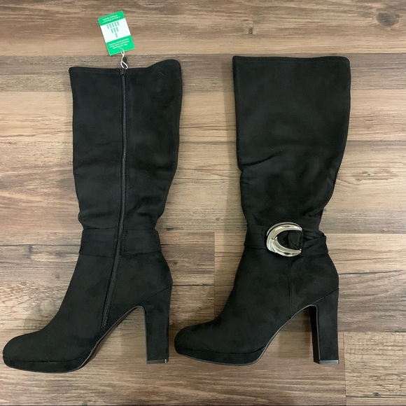 Impo Black Obia High Heel Dress Boots With Buckle Size 9.5 Women’s Boots - Picture 5 of 14